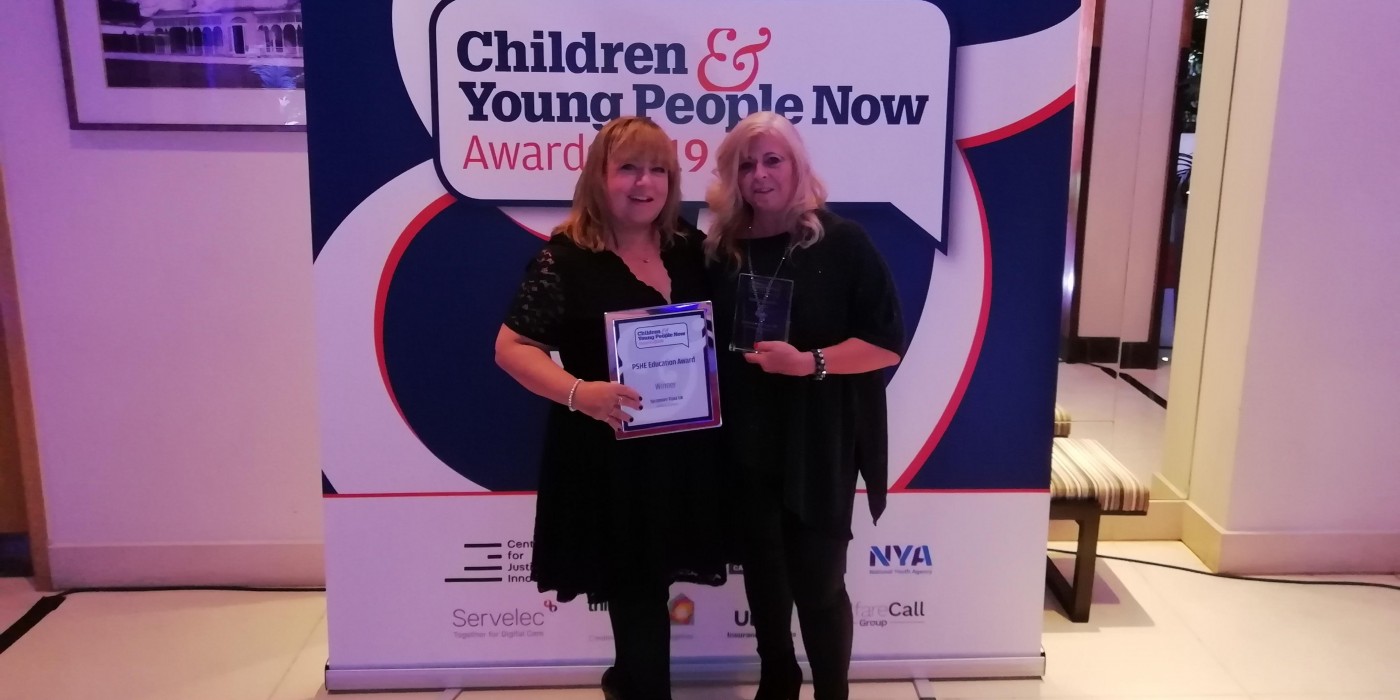 Emma & Jean with their CYP Now Award